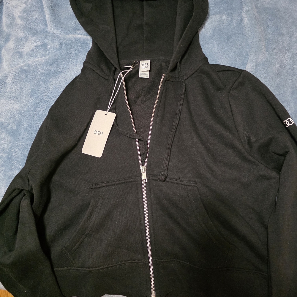 Audi Black Zip-Up Hoodie